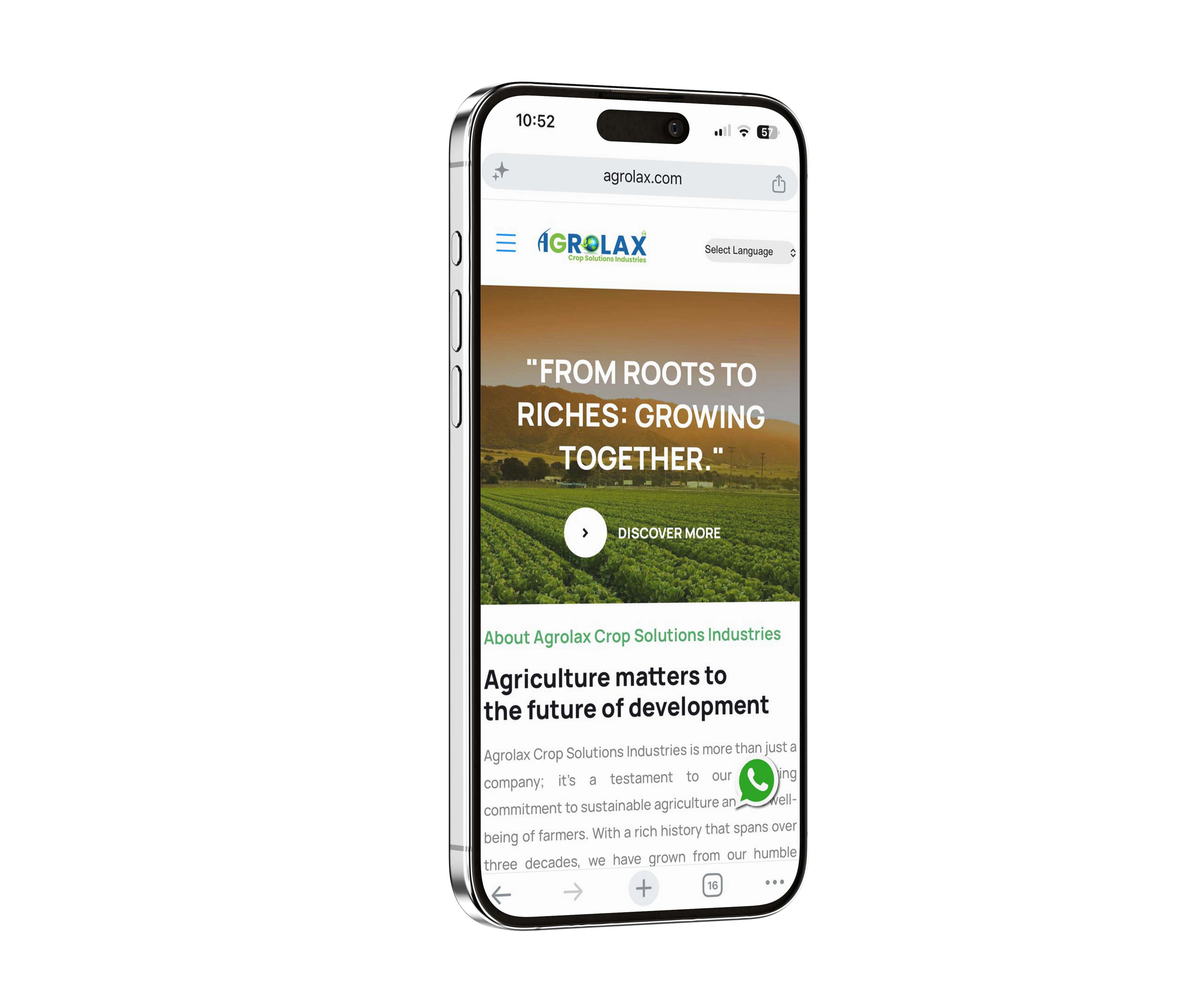 Agrolax Crop Solutions - Portfolio