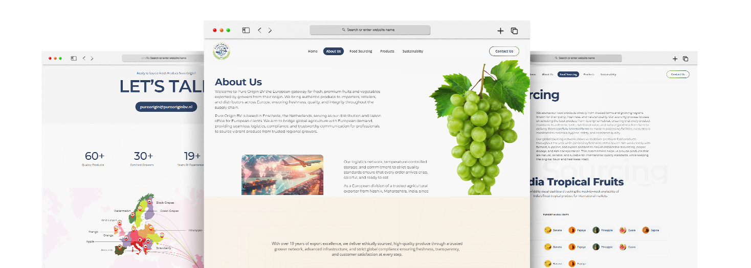 Pure Origin BV- Portfolio