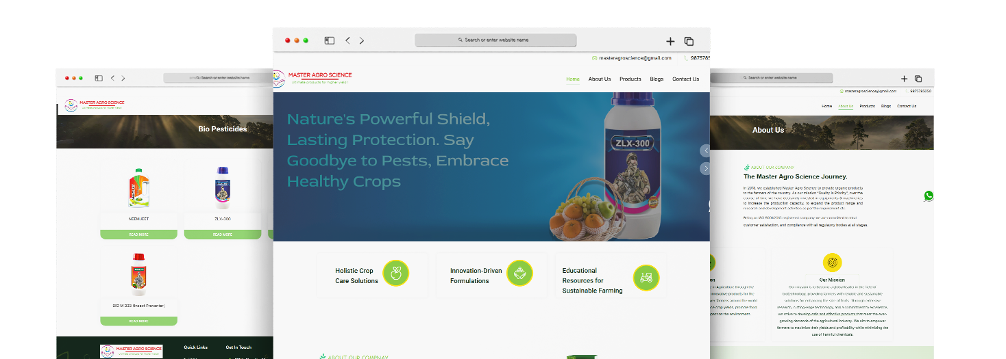 Master Agro Science- Portfolio